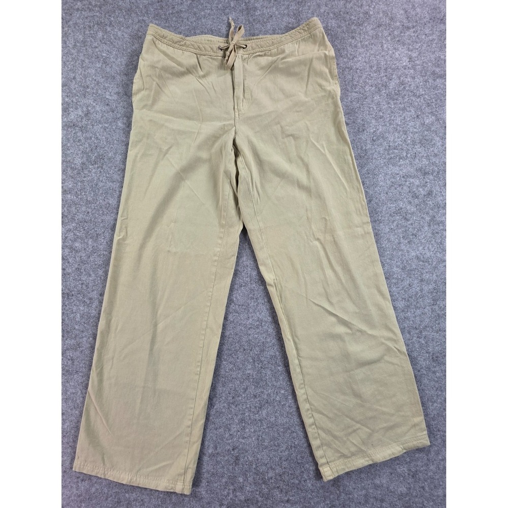 Vintage 90s Bulldog Baggy  Cotton Pants L Rave Skate Cyber Goth Unisex Men's